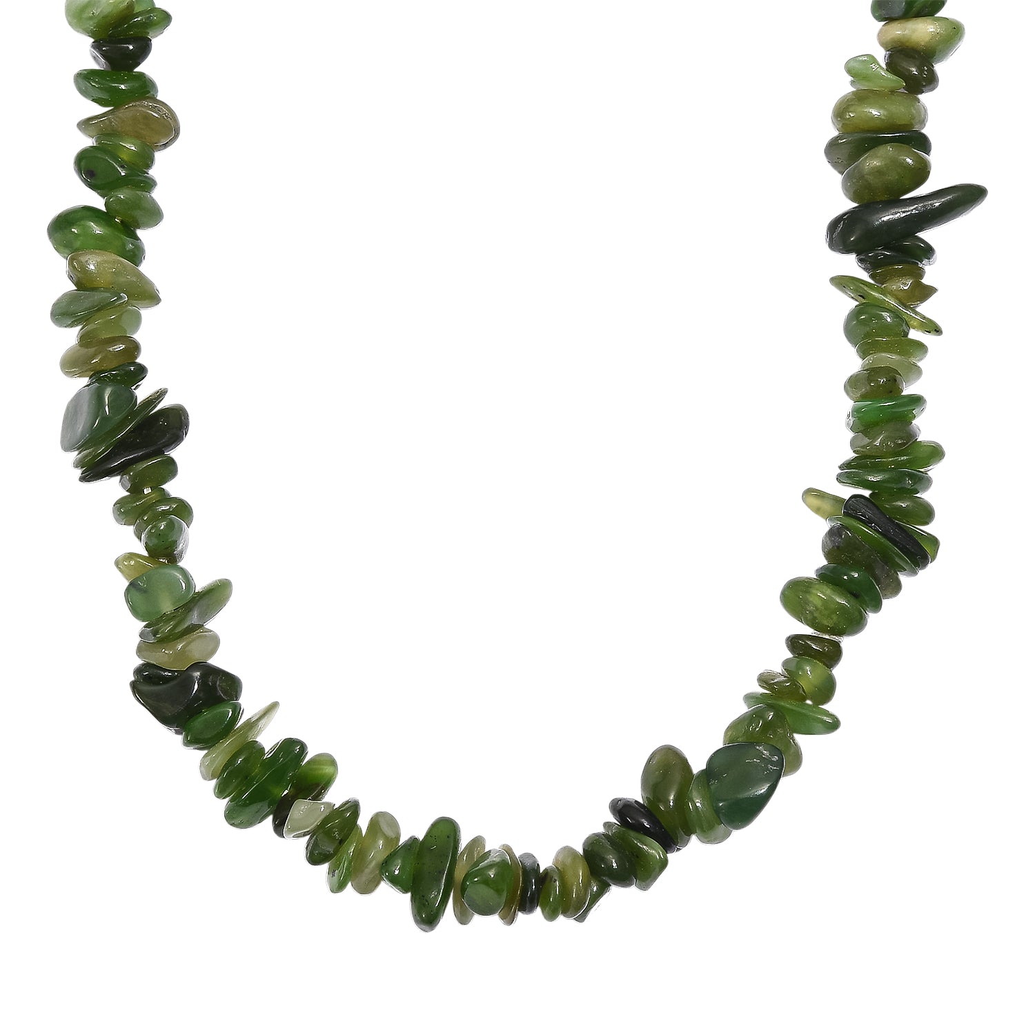 Nephrit Halskette 76 cm ca. 385.00 ct