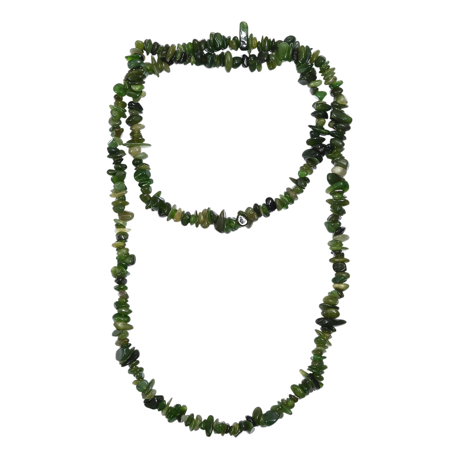 Nephrit Halskette 76 cm ca. 385.00 ct