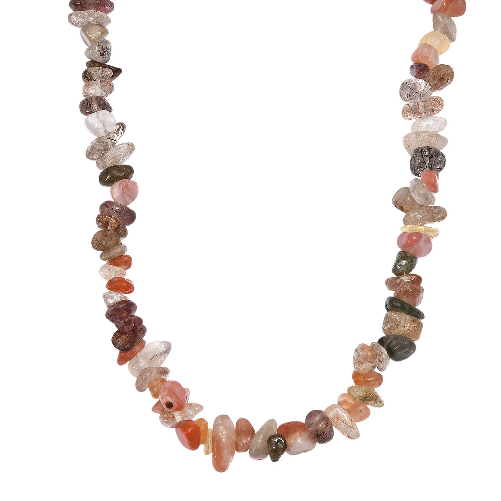 Strahlen Quarz Halskette 76 cm ca. 364.00 ct