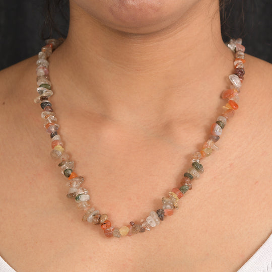 Strahlen Quarz Halskette 76 cm ca. 364.00 ct