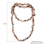 Strahlen Quarz Halskette 76 cm ca. 364.00 ct