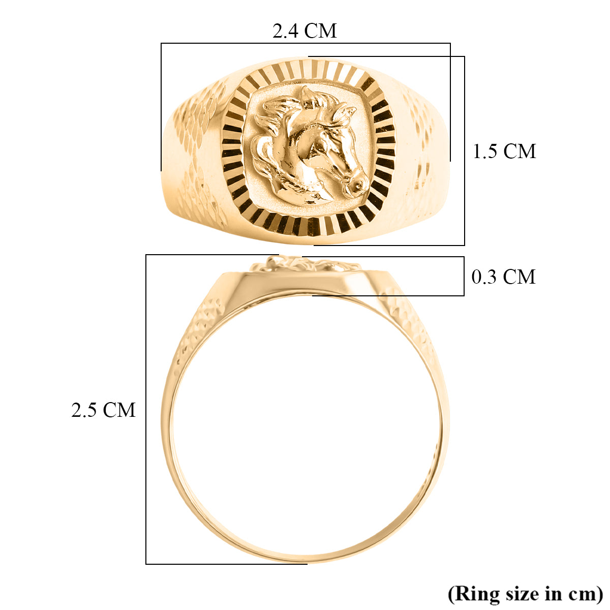 GP - 375 Gold Ring (Größe 19.00) ca. 2,10g