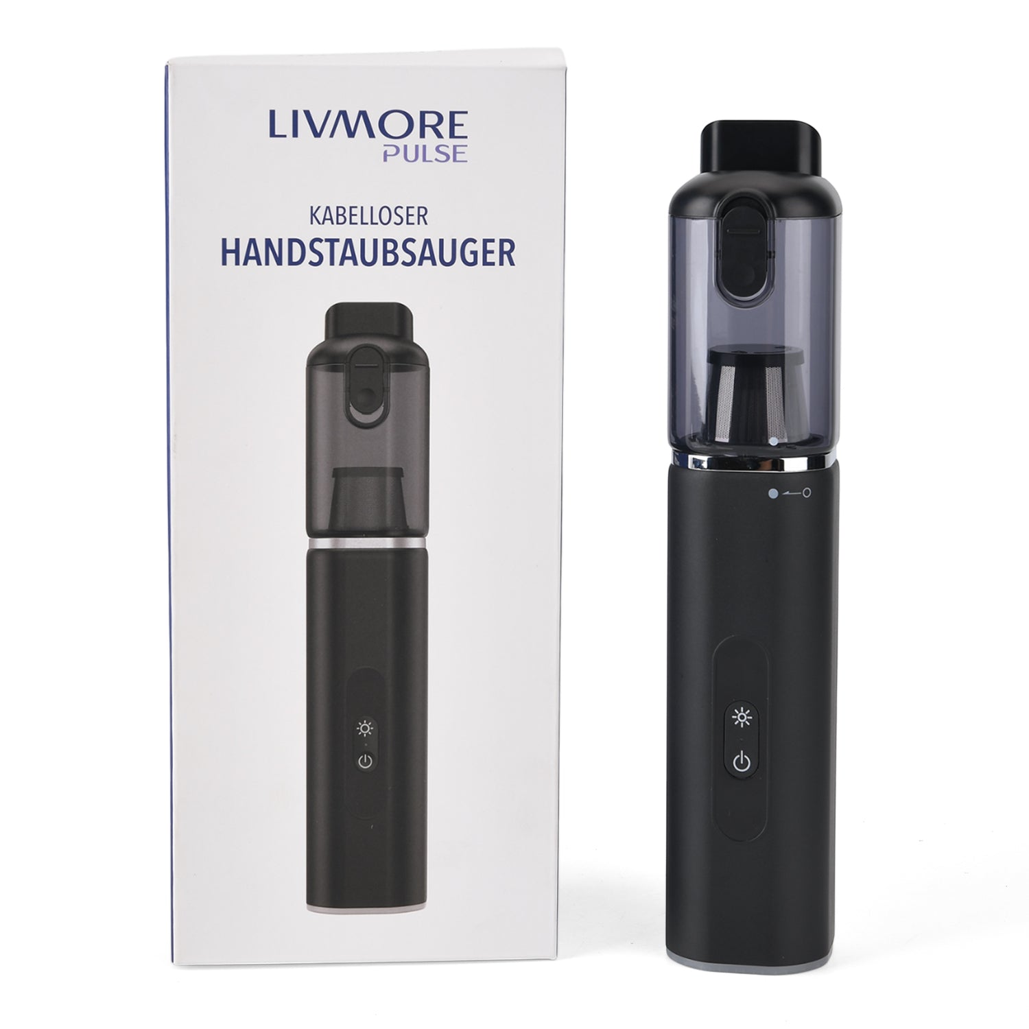 LIVMORE Akku Handstaubsauger, 2 Saugstufen, für Auto, Schwarz