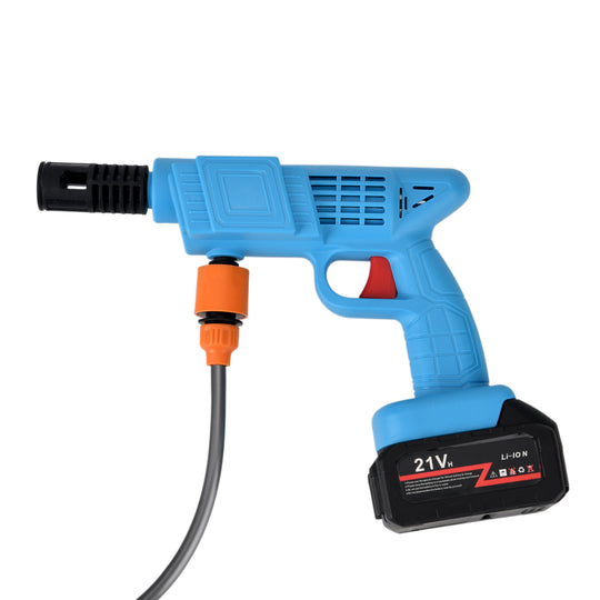 Kabelloser Akku-Hochdruckreiniger, 260 W, 2 Akkus je 6000 mAh, 5 m Wasserschlauch, Zubehör-Set, Schwarz