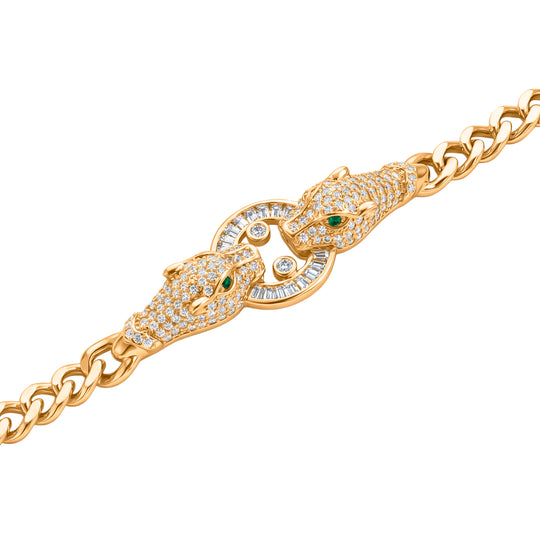 Weißer Zirkonia, Grüner Zirkonia Armband ca. 19 cm Nickelfreies Messing 1.24 ct