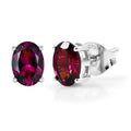 D'Joy AA Natürlicher Rhodolith Granat Ohrringe 925 Silber platiniert ca. 1.85 ct