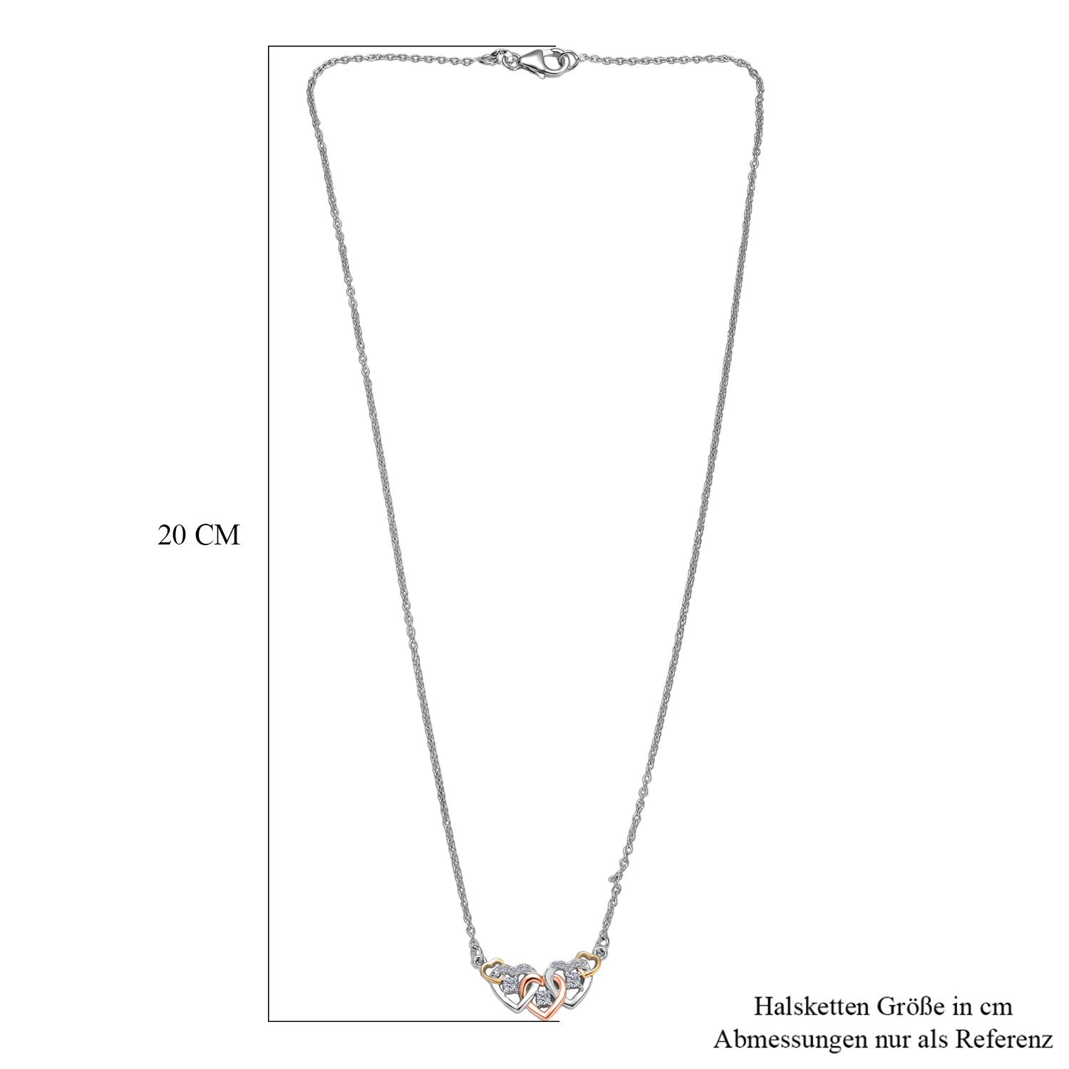 LUXURIANT DIAMOND - Lab Grown Diamant SI-GH Halskette ca. 45 cm 925 Silber ca. 0,25 ct.