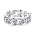 LUXURIANT DIAMOND - Lab Grown Diamant SI-GH SGL zertifiziert Ring 925 Silber rhodiniert (Größe 17.00) ca. 0.50 ct
