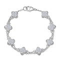 D'Joy Moissanit Armband ca. 19 cm 925 Silber rhodiniert ca. 3,41 ct.