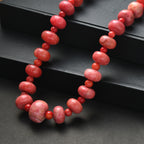 EVER TRUE Koralle Halskette ca. 45 cm Nickelfreies Messing platiniert ca. 500,00 ct.