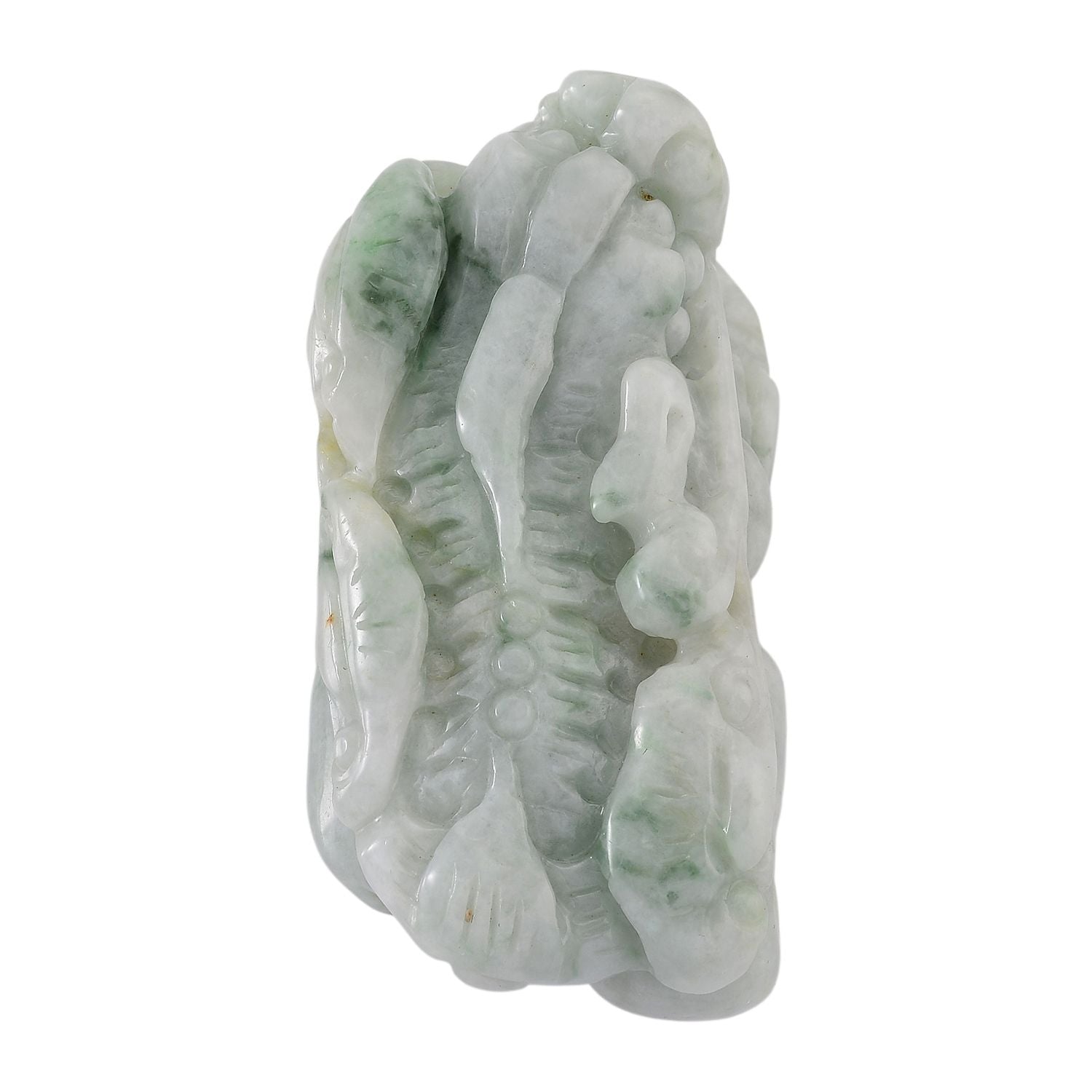 Pi Xiu Figur aus Myanmar Jadeit Typ A, naturbelassene Schnitzarbeit, ca. 7 bis 8 cm, Grün