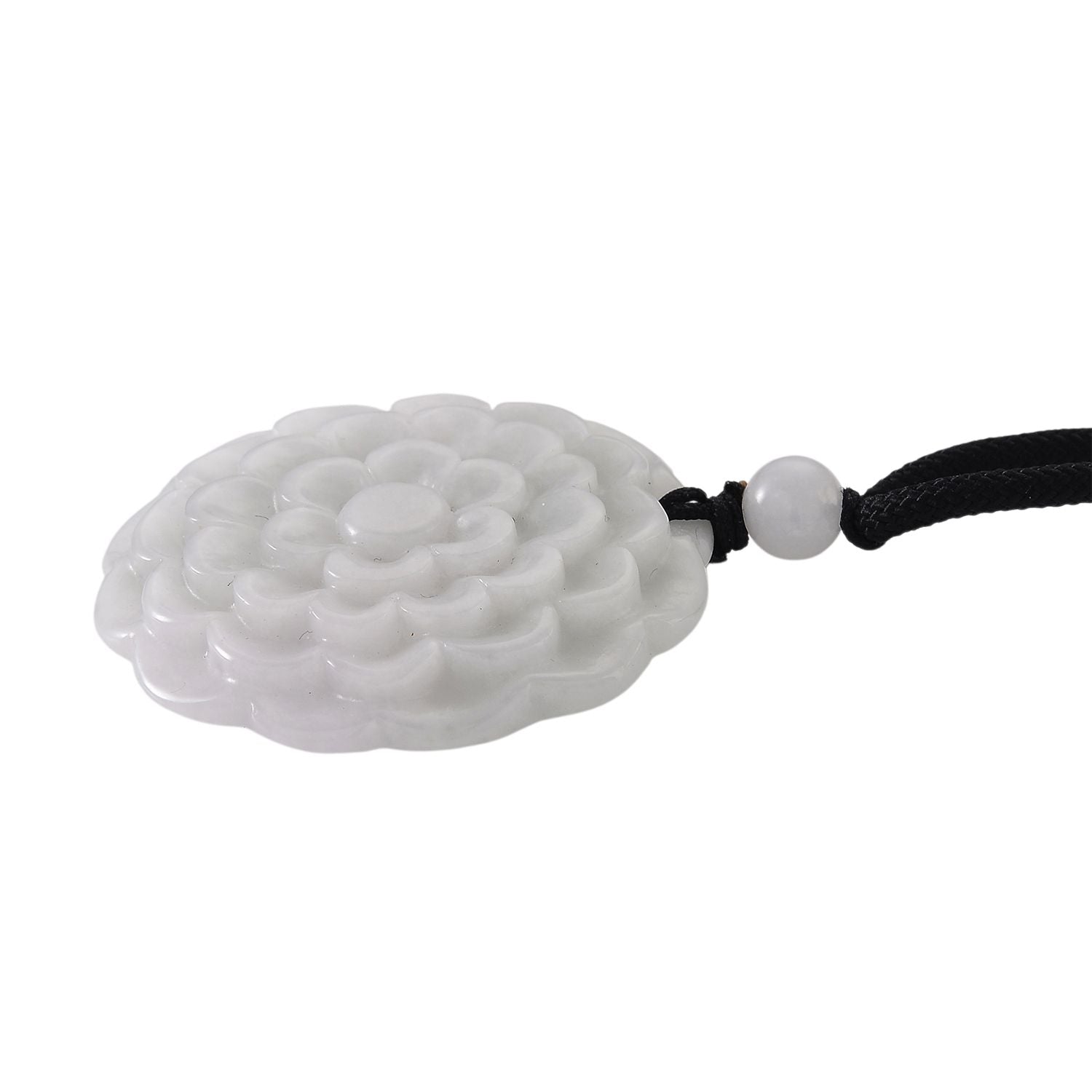 EXTREM SELTEN Natürliche Weiße Jade Halskette, Flexibles (ca. 70 cm) ca. 70.00 ct