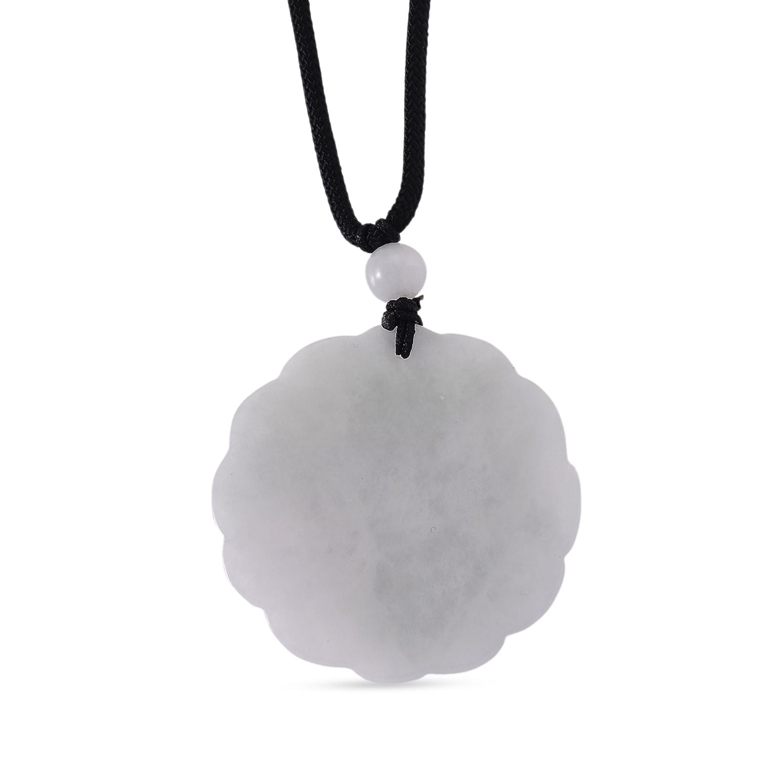 EXTREM SELTEN Natürliche Weiße Jade Halskette, Flexibles (ca. 70 cm) ca. 70.00 ct