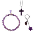 3er Set Aventurin Schmuckset mit Schlüsselanhänger Armband und Halskette