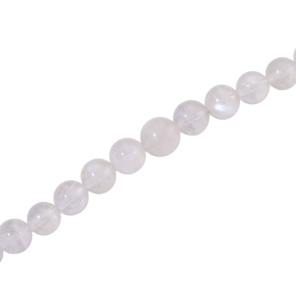 D'Joy AAA Regenbogen Mondstein Halskette ca. 50 cm 925 Silber rhodiniert ca. 140,00 ct.