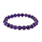 AAA Afrikanischer Amethyst Armband Flexibles (ca. 18-19 cm) ca. 90,00 ct.