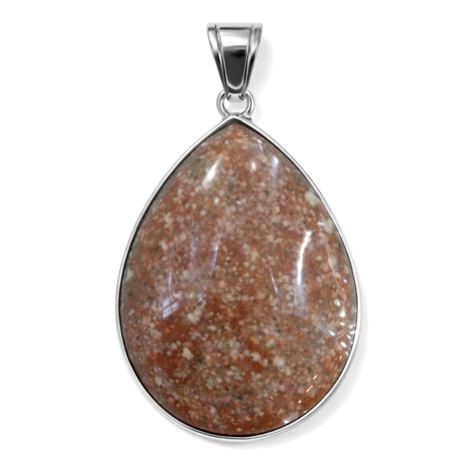 Herbst Jaspis Anhänger ca. 50.00 ct