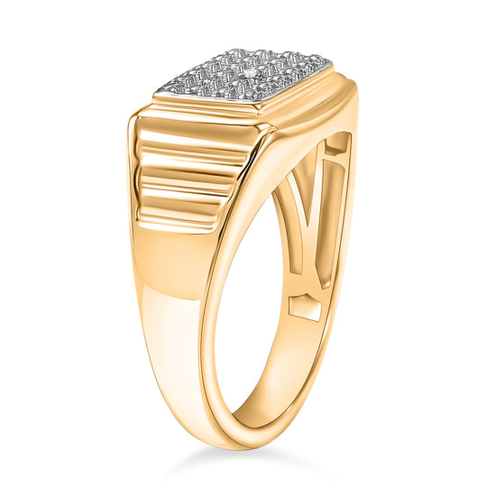 EVER TRUE Weißer Diamant Ring Nickelfreies Messing   (Größe 19.00)