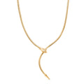 Flexible Schlangenkette, Goldton