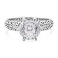 D'Joy Moissanit Ring 925 Silber rhodiniert (Größe 18.00) ca. 2,23 ct