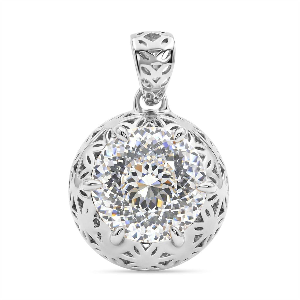 D'Joy Moissanit Anhänger 925 Silber rhodiniert ca. 2.23 ct