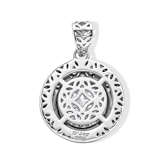 D'Joy Moissanit Anhänger 925 Silber rhodiniert ca. 2.23 ct