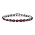 D'Joy AA natürliches Rhodolith Granat 18cm Armband - 23,48 ct.