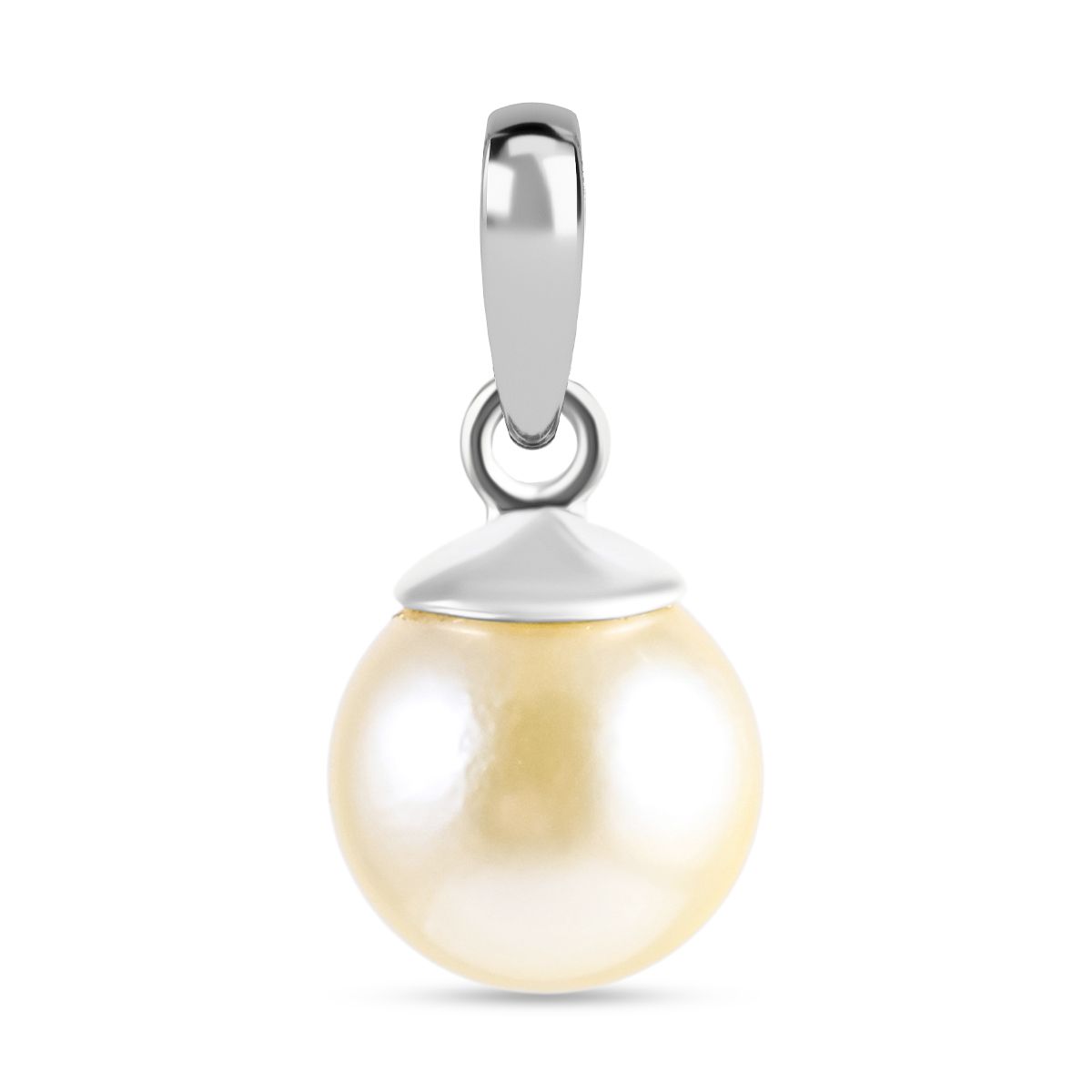 AAA Weiße Südsee Perle (8-9 mm) Anhänger 925 Silber
