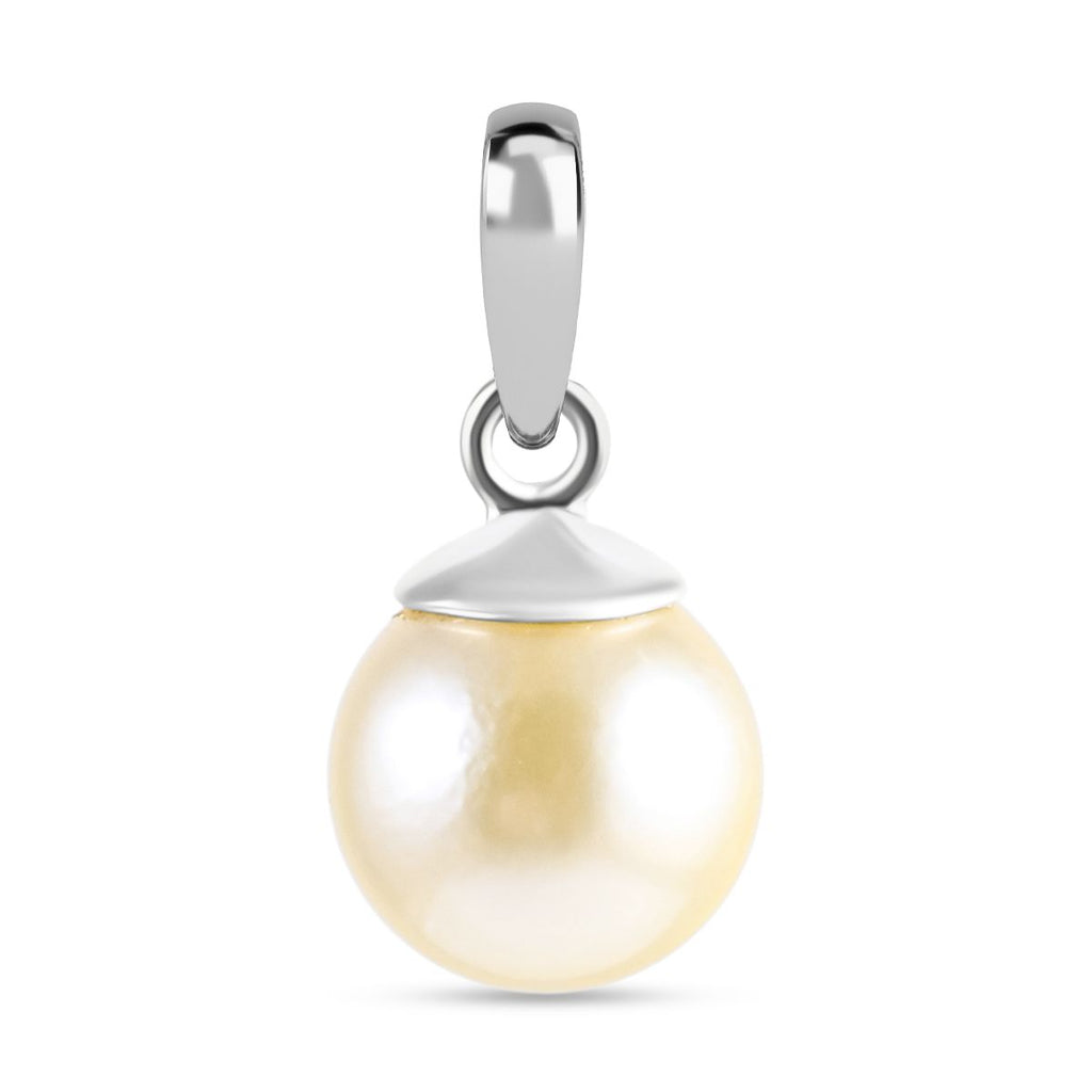 AAA Weiße Südsee Perle (8-9 mm) Anhänger 925 Silber