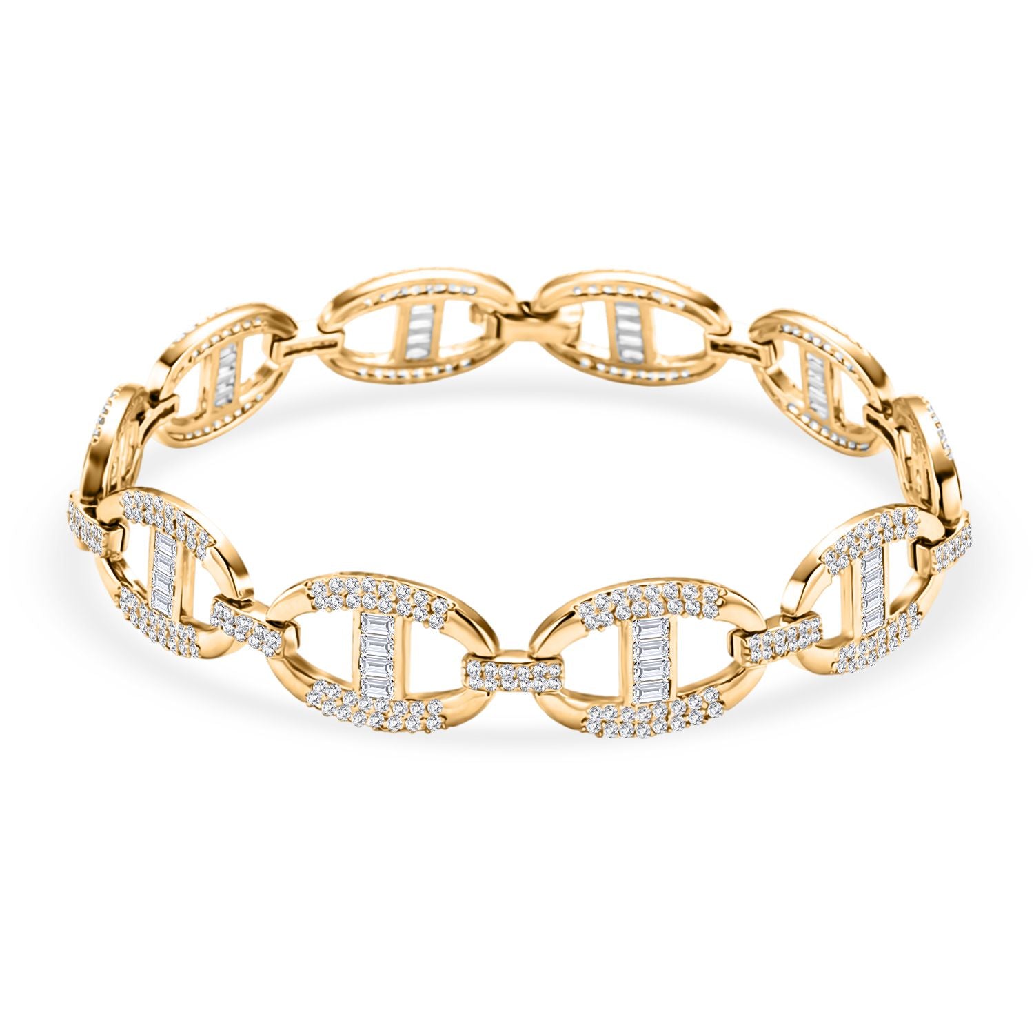 Weißer Zirkonia Armband ca. 20 cm Nickelfreies Messing 7.00 ct