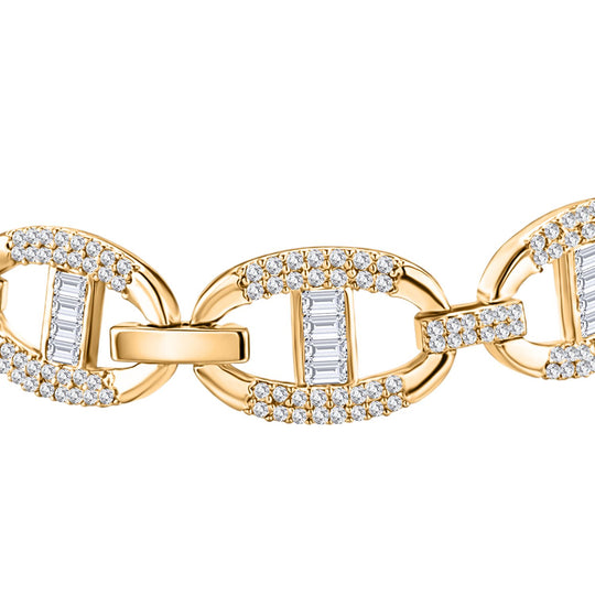 Weißer Zirkonia Armband ca. 20 cm Nickelfreies Messing 7.00 ct
