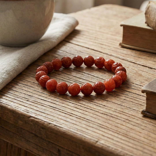 Rote Jade Armband Flexibles (ca. 18-19 cm) ca. 150,00 ct.