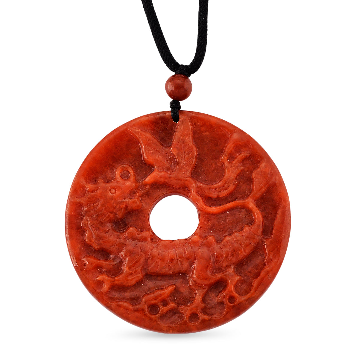 Rote Jade Halskette Flexibles (ca. 71 cm) ca. 120,00 ct.