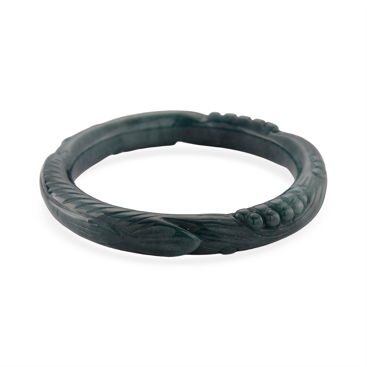 Jadeit Armreif 20 cm ca. 330,00 ct.