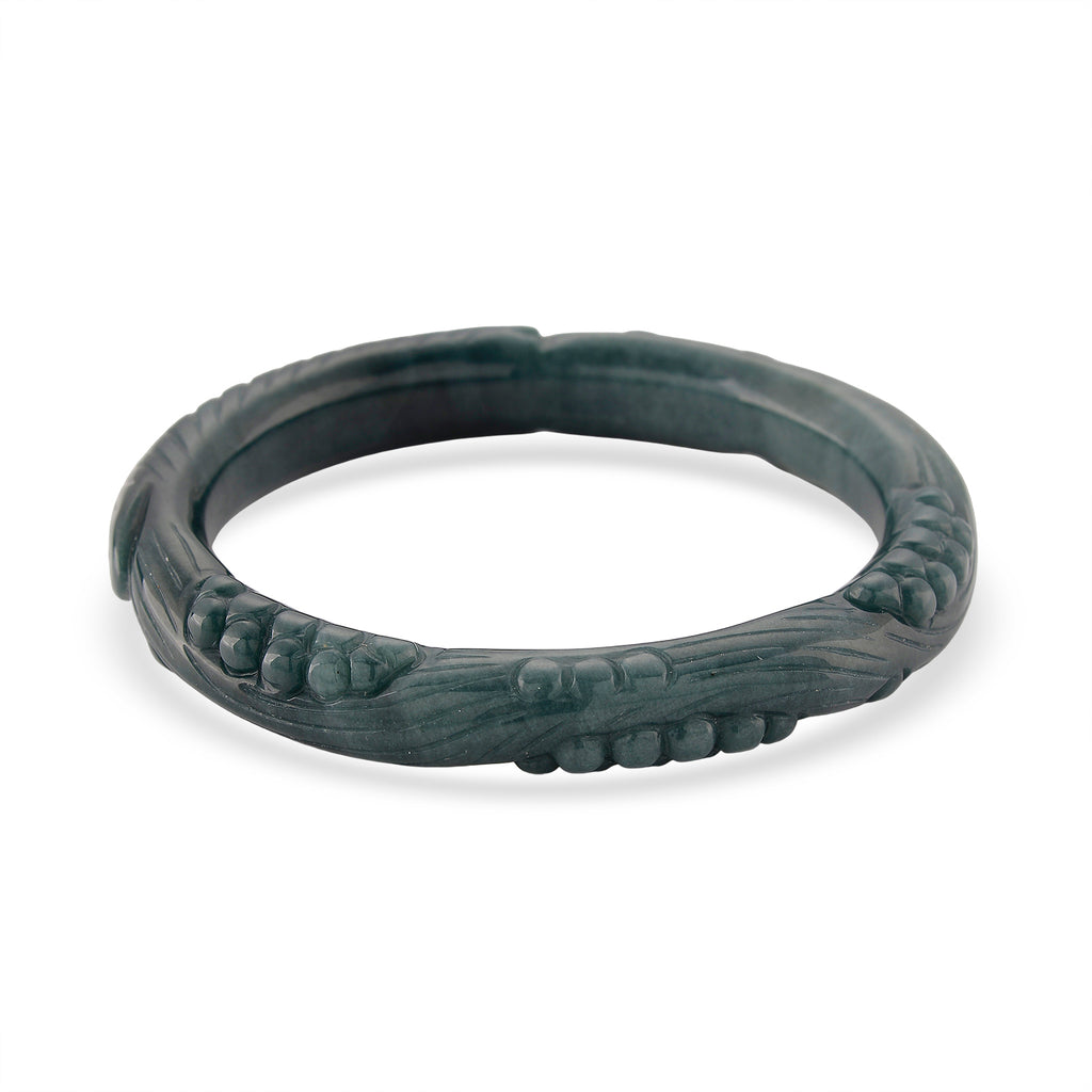 Jadeit Armreif 20 cm ca. 330,00 ct.