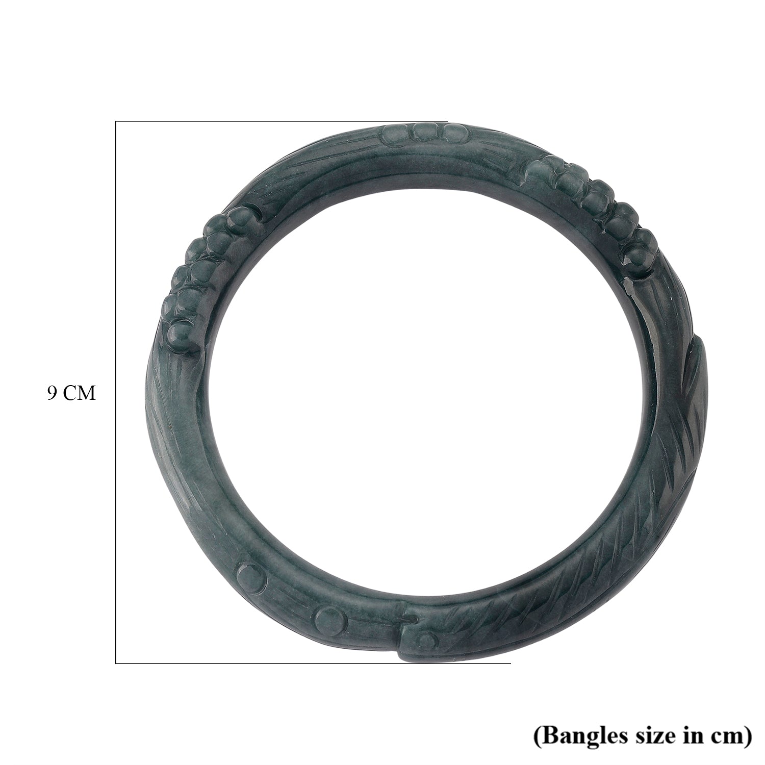 Jadeit Armreif 20 cm ca. 330,00 ct.