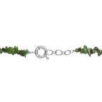 EVER TRUE Nephrit, Grüner Aventurin Halskette ca. 45 cm Nickelfreies Messing Platiniert ca. 394.00 ct