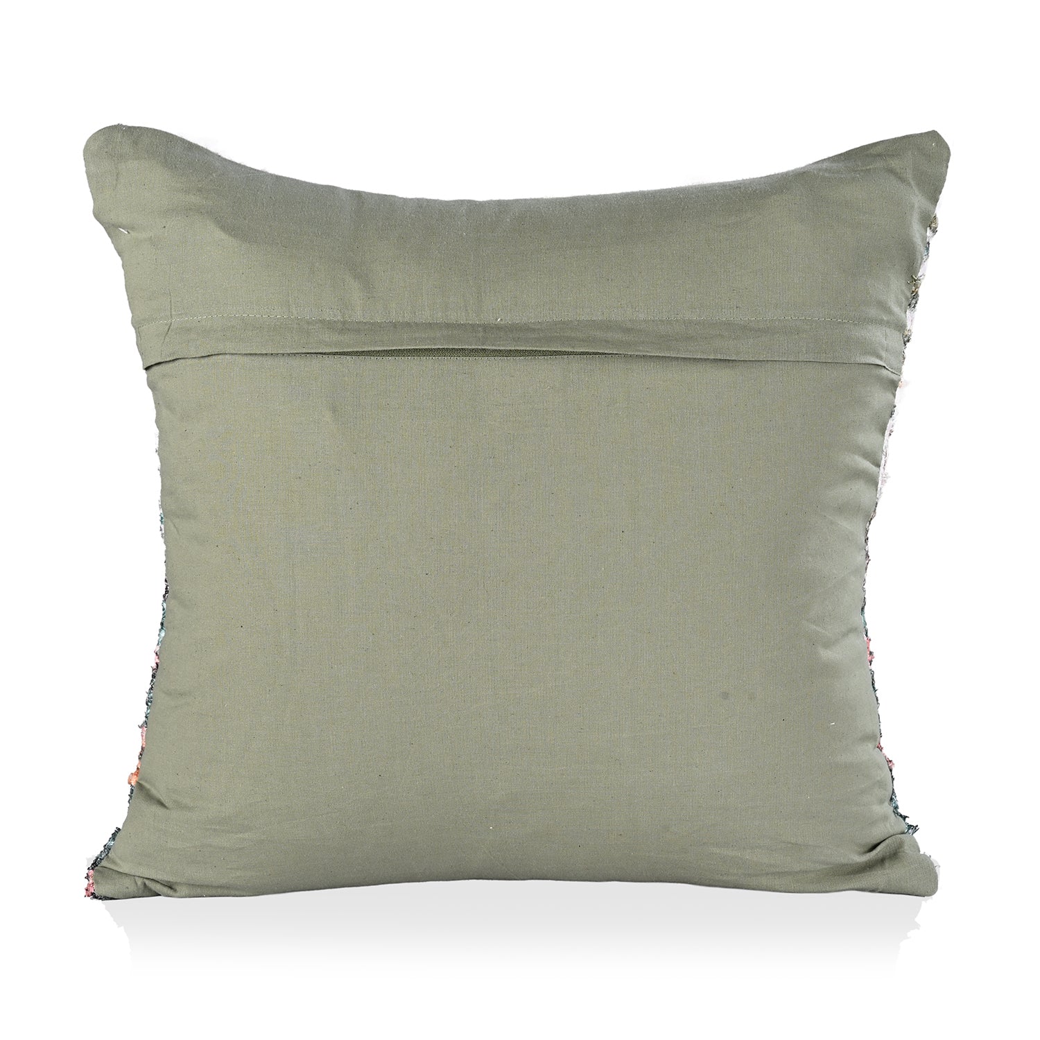 poly cortton woven digital flower printed rubbed cushion cover Size-45x45 cms Color- Multi