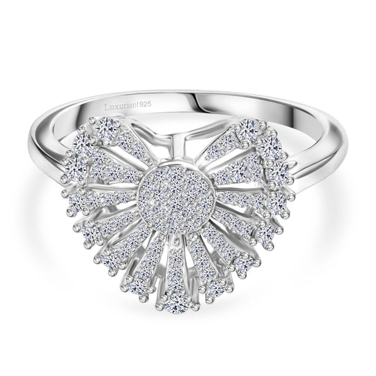 LUXURIANT DIAMOND - Lab Grown Diamant SI-GH SGL zertifiziert Ring 925 Silber rhodiniert (Größe 19.00) ca. 0.50 ct