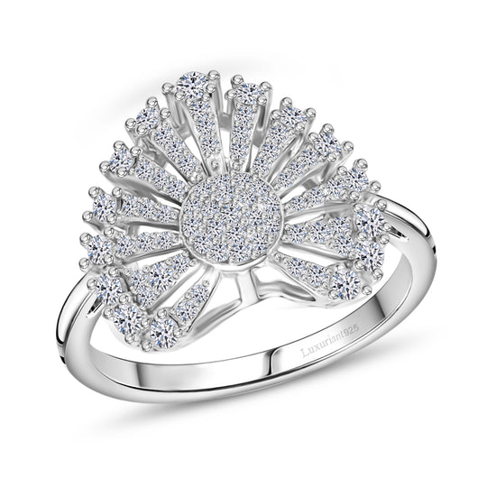 LUXURIANT DIAMOND - Lab Grown Diamant SI-GH SGL zertifiziert Ring 925 Silber rhodiniert (Größe 19.00) ca. 0.50 ct