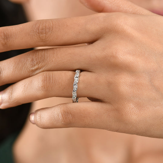 LUXURIANT DIAMOND - Lab Grown Diamant SI-GH SGL zertifiziert Ring 925 Silber rhodiniert (Größe 20.00) ca. 0.50 ct