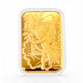 999er Goldfolie mit Amors Pfeil-Motiv, 4,5x3,1cm, 10mg