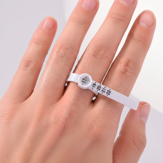 1 Stück Ringmaßband Multisizer zur Ringgrößenbestimmung, Größen 16 bis 22