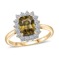 LUXORO AAA Sphen, Lab Grown Diamant Ring 417 Gold (Größe 17.00) ca. 3,24 ct