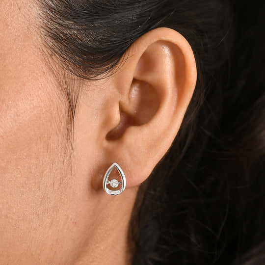 LUXURIANT DIAMOND - Lab Grown Diamant SI-GH Ohrringe 925 Silber 750 Gelbgold vermeil ca. 0.20 ct