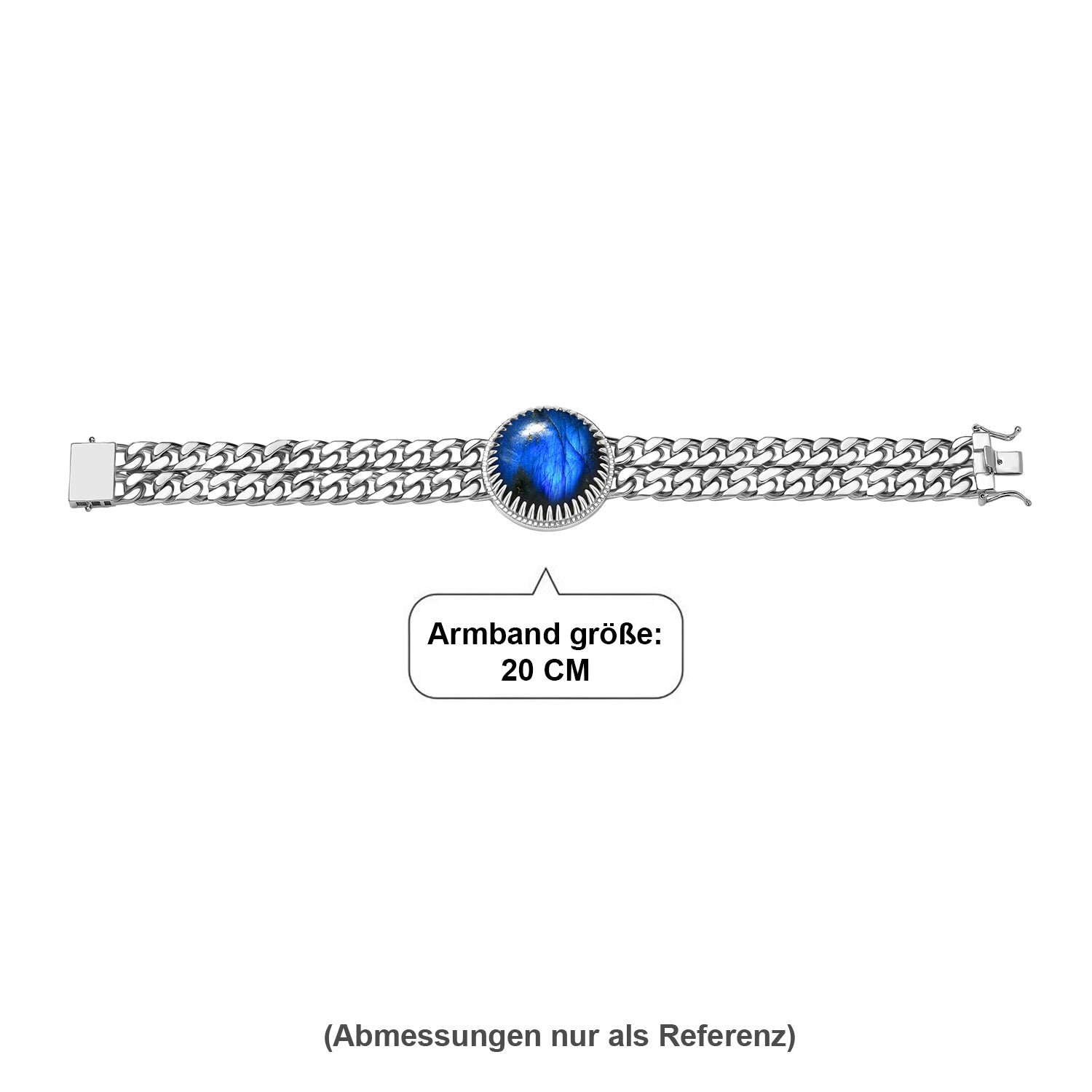 EVER TRUE Labradorit Armband ca. 20 cm Nickelfreies Messing ca. 35.60 ct
