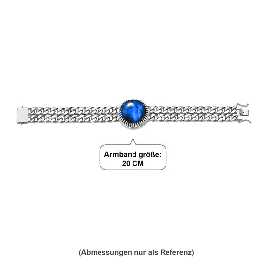 EVER TRUE Labradorit Armband ca. 20 cm Nickelfreies Messing ca. 35.60 ct