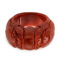 Burmesischer Rote Jadeit Jade Ring (Größe 19.00) ca. 85.00 ct
