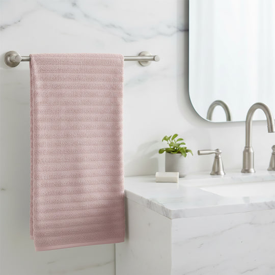 LIVMORE 100% Baumwolle 500gsm Zero-Twist-Badetuch, superweich, starke Saugfähigkeit und schnell trocknend, 70x140, Weinrot