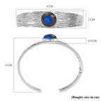 EVER TRUE AA Labradorit Armreif ca. 19 cm 316L Edelstahl ca. 11,70 ct.